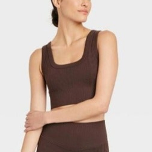 JoyLab Intimates & Sleepwear Joylab Brown Cable Knit Sports Bra